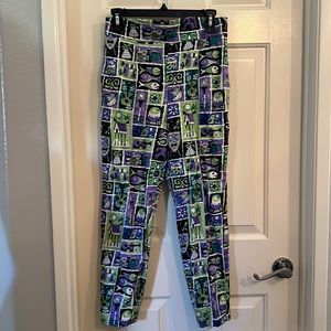 Pinup Girl Clothing tiki print Capri pants sz M